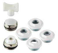 Kit de válvula de ventilación de radiador, válvula de purga manual con juego de conexión para radiadores de aluminio, conjunto de válvula de drenaje de cobre G1/2 y G3/4 para sistemas de calefacción