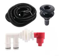 Kit de válvula marina para barco de pesca con funcionalidad de oxigenación y drenaje para Livewells, diseñado con mecanismo telescópico de empuje y compatibilidad con tubos de 19 mm (B)