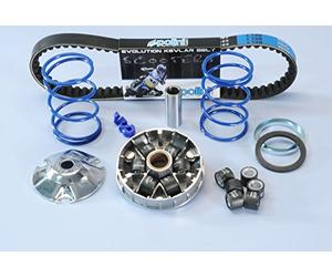 Kit de variador Polini HI-Speed para Piaggio largo (variador, correa trapezoidal, 2 muelles de contrapresión, 2 juegos de pesos)