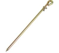 Kit de varilla de conexión a tierra para generador, solar, valla eléctrica y varilla de acero recubierta de cobre de 45 cm con aislamiento de PVC para alambre estañado, clips (1 unidad)