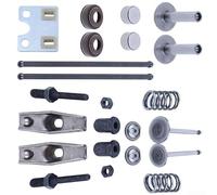 Kit de varilla de empuje de válvula de motor, compatible con GX390 GX240 GX420 188F 190 13HP 5-6kW, juego de 23 piezas plateadas, para equipos de alimentación al aire libre