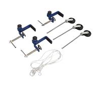 Kit de Varilla y Polea, Abrazadera de Banco de Metal, Abrazadera de Montaje de Mesa de Laboratorio de Enseñanza de Física, para Institución de Pruebas Escolares de Laboratorio
