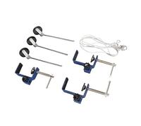Kit de varilla y polea para laboratorio, escuela, institución de pruebas, con cuerda de algodón reutilizable, abrazaderas de banco de metal de alta resistencia, fácil instalación