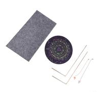 Kit de varillas de radiestesia de cobre al 99,9% con péndulo y placa, varillas telescópicas de detección de metales para encontrar agua, juego de herramientas de adivinación con bolsa de transporte