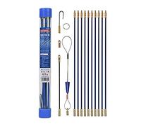Faithfull Kit de varilla de acceso de cable y accesorios - 15 piezas incluyendo varillas de 10 x 330 mm - longitud total 3,3 metros