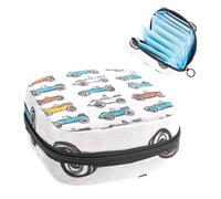 Kit de varios coches sin costuras para el primer período para niñas, bolsa menstrual de tampón, soporte para almohadilla de lactancia con cremallera, organizador de servilletas sanitarias
