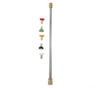 Kit de varita de pulverización para lavadora a presión de 16 pulgadas para lanza con 5 puntas de boquilla para rosca M22 de 14 mm en lavadoras a presión eléctricas de gas de 4000 PSI