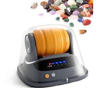 Kit de vaso de roca con grano de pulido y piedras preciosas, pulidor de piedras para ciencia geológica, adecuado para adultos y niños