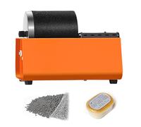 Kit de vaso eléctrico de roca con velocidad ajustable, pulidor profesional de un solo barril para joyas, jade, metal y vidrio de mar