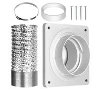 Kit de ventilación de ventana de aire acondicionado portátil - Anillo de sellado de conector ajustable para conductos de refrigeración de verano, hogar, sala de estar, baño, dormitorio