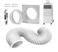 Kit de ventilación para secadora, kit de ventilación portátil para ventana de aire acondicionado, placa de conexión de repuesto para ventiladores de escape, circulación de techo, aire acondicionado