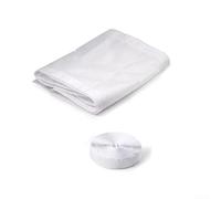Kit de ventilación portátil para puerta corrediza de CA, tela de sellado con cremallera para escape de aire caliente, se adapta a acondicionadores de aire portátiles y secadores de hasta 232 cm (25 x