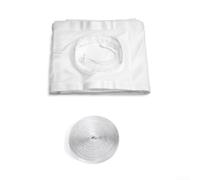 Kit de ventilación portátil para puerta corrediza de CA, tela de sellado con cremallera para escape de aire caliente, se adapta a acondicionadores de aire portátiles y secadores de hasta 232 cm (90 x