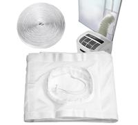 Kit de ventilación portátil para ventana de aire acondicionado | Sellado de puerta deslizante ajustable | Kits de sellado de ventana de CA | para secadora, cocina, hogar, panel, suelo, caravana
