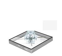 Kit de Ventilador con Holograma 3D, 65 cm de suspensión estereos giratorios imágenes aéreas de aleación de Aluminio para Tiendas, comercios, Vacaciones(Nero)