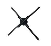 Kit de ventilador con holograma 3D, Ojo desnudo Proyector 3D Imágenes Estéreo Dynamic Air Sospepion Sospepion LED Lámpara Pantalla de ventilador Máquina de publicidad Colgante para tiendas, comercios,