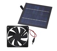Kit de Ventilador de Panel Solar, 20W 12V, Impermeable IP65, Extractor Solar para Invernadero, Gallinero, Casa de Perros, Cobertizo