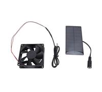 Kit de ventilador de paneles solares de 4V de 0.8W Policristalino Panel de silicio Policrystalline Kit de ventilador de escape de panel solar para pollo para mascotas de
