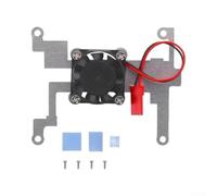 Kit de ventilador de refrigeración de aluminio para Raspberry Pi | Construcción de aluminio, ventilador de 5000-5500 rpm, pasta térmica preaplicada, se adapta a múltiples modelos Pi