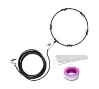 Kit de ventilador genérico, aire acondicionado, aire purificación Hose with Multi-Nozzle Sprayer, ideal para perros Kennel, Bbq, Patio, Garden, Event Tents, Backyard Activities