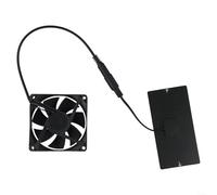 Kit de ventilador solar de 10 W para acampar al aire libre, IP65, impermeable, ventilador de panel solar para invernaderos y aplicaciones de caravanas