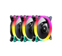 Pack 3x Ventiladores Candy ARGB 120mm (Negro) - UNYKACH