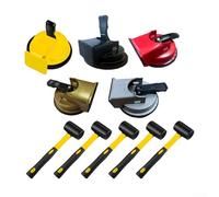 Kit de ventosas de elevación de vidrio y mazo de goma para reparación de pisos laminados, manipulador de paneles de vidrio pesado, herramienta de extracción de parabrisas de automóvil, pasamanos de