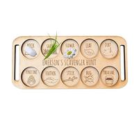 Kit de verificación interactiva de campo, manual con diapositivas Toggles, Clean Birch Plywood, Early Learning Activity, Backyard Lawn Observation Tool for Hiking