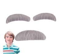 Kit De Vestuario De Barba Artificial Old Man - Stick En Cejas, Cabello De Fibra Sintética | Accesorio De Maquillaje Facial, Conjunto De Accesorios De Fiesta Divertido, Personaje De Theatre