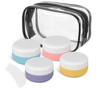 Kit de Viaje de Silicona 30ml para Cuidado y Loción | Conjunto de Espátulas de Color Claro, Almacenamiento Organizado, para Aseo y Escapadas Nocturnas