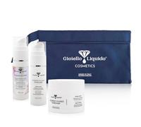 Kit de viaje para el cuerpo: mantequilla de 30 ml + aceite limpiador de 30 ml + exfoliante anticelulitis de 50 ml + bolsa de regalo - Hidrata y combate la celulitis, adelgazante, revitalizante