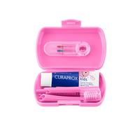 Kit de viaje para niños Curaprox - Rosa (6-12 años)