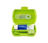 Kit de viaje para niños Curaprox - Verde (6-12 años)