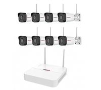 Kit de Video vigilancia WiFi 8 cámaras, Disco Duro de 2 TB