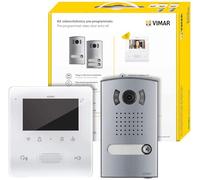 Kit de videocitófono ELVOX 7558/E con dos cables monofamiliares con monitor tipo TAB VV