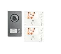 KIT DE VIDEOPORTERO URMET MINI NOTE2 2 HILOS DUPLEX CON 2 MONITORES MIRO MANOS L