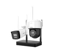 Kit de Videovigilancia Hikvision Cámara 4MP + Cámara PT 4MP + NVR IP 4 Canales 6MP 2.8mm