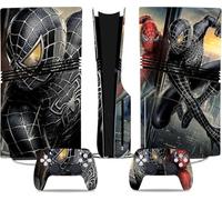 Kit de vinilos Extra Resistentes MaD Vision® para PlayStation 5 (PS5) Disc Pro y Digital Pro| Set de vinilos Mate para Consola + 2 mandos - para Spiderman Diseño