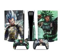 Kit de vinilos Extra Resistentes MaD Vision® para PlayStation 5 (PS5) Disc| Set de vinilos Mate para Consola + 2 mandos - para Dragon Ball Diseño