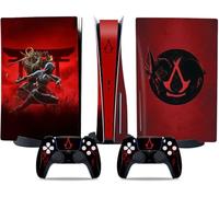 Kit de vinilos Extra Resistentes MaD Vision® para PlayStation 5 (PS5) Disc | Set de vinilos Mate para Consola + 2 mandos - Assassin'S Creed Shadows Diseño