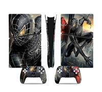 Kit de vinilos Extra Resistentes MaD Vision® para PlayStation 5 (PS5) Disc Slim y Digital Slim| Set de vinilos Mate para Consola + 2 mandos - para Spiderman Diseño