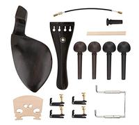 Kit de Violín 4/4, Accesorios Completos con Clavijas de Ébano Mentonera Puente Sintonizadores para Estudiantes Profesores Escenarios de Práctica y Conciertos