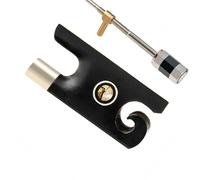 Kit de violín Accesorios 1 Juego De Hermoso Botón Para Arco De Violín, Piezas Para Arco De Violín Montadas En Cobre Y Madera De Ébano