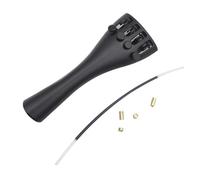 Kit de violín Accesorios 1 Pieza De Aleación De Aluminio Para Violín, Piezas Traseras Negras, Placas De Dibujo Con Tubo Trasero, Accesorios Profesionales Para Violín De Afinación (Color : 1/8)