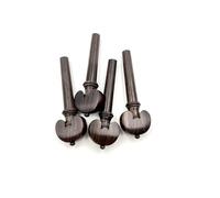 Kit de violín Accesorios 4 Uds. Clavijas De Afinación De Violín Profesionales 4/4, 3/4, 1/2, 1/4, Accesorios De Piezas De Madera De Azufaifo Natural/ébano/palisandro (Color : Natural, Size : 3/4.)