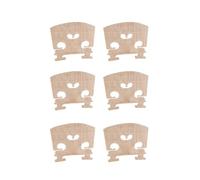 Kit de violín Accesorios 6 Uds 4/4 3/4 1/2 1/4 1/8 Bonito Puente De Violín De Madera De Arce Accesorios De Violín Piezas De Violín Acústico Eléctrico (Color : 6PCS 1/4)