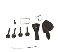 Kit de violín Accesorios Accesorios Para Violín 4/4, Clavijas De Ébano, Soporte Para La Barbilla, Poste Trasero, Cuerda Trasera Ajustable, Alambre Para La Barbilla Dorado Y Plateado, Ajuste Fino
