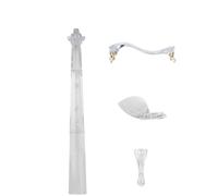 Kit de violín Accesorios Juego De Piezas De Violín, Reposapiés Para Hombros, Reposacabezas Para Barbilla, Cuello 4/4, Piezas De Cola Para Violín, Accesorios Para Violín DIY
