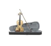 Kit De Violín Acústico De Tamaño Completo 4/4 Para Principiantes, Con Estuche, Reposabrazos, Cuerdas Para Arco, Afinador, Paño De Limpieza