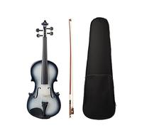 Kit De Violín Para Estudiantes, 1/2, 1/8, 1/4, 3/4, Violín Con Acabado De Alto Brillo, Estuche Para Arco/violín De Color Blanco Y Negro (Color : 1-4)
